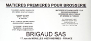 Brigaud SAS expérience de 3 générations